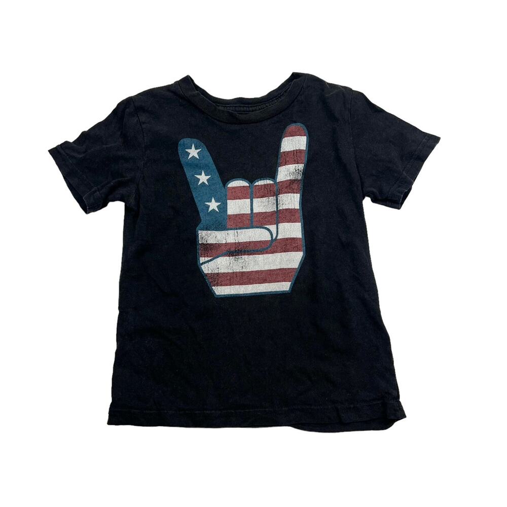 Orbit Brand American Flag Rock On Tee